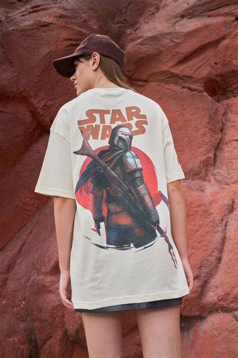 Buy Mandalorian Off White Oversized T-shirt | BonkersCorner
