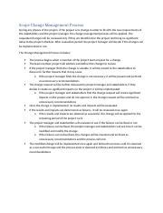 Image result for Project Scope Change Process
