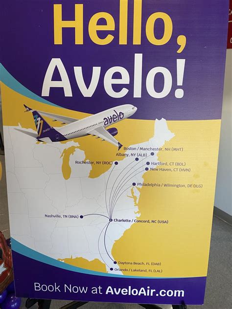 Avelo Airlines will expand at Concord's regional airport