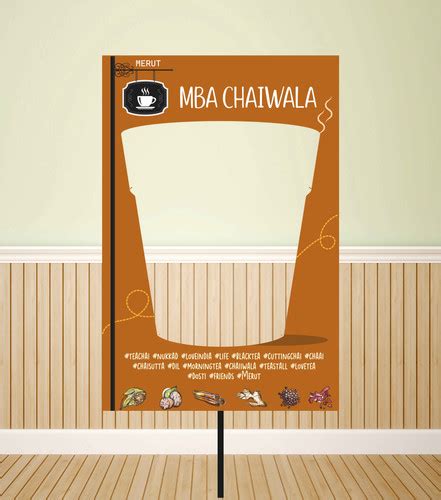 MBA Chaiwala Selfie Photo Booth | Chalk Board Poster