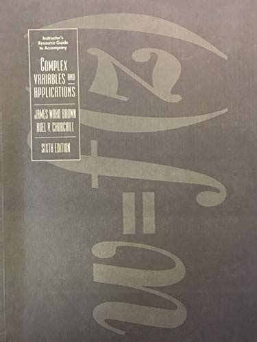 Buy Ri Im Complex Variables& Applications (International Series in Pure ...