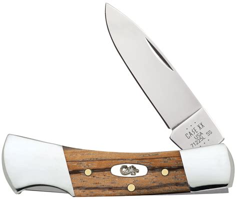 Case Smooth Natural Zebra Wood Lockback Pocket Knife 3" Closed (71225L ...