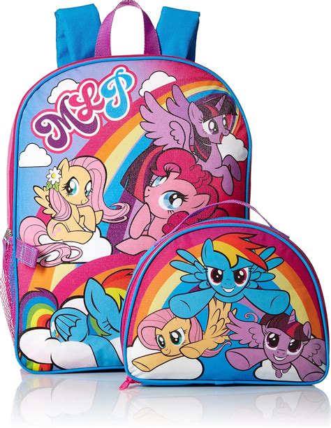 My Little Pony Girls' Backpack with Lunch Kit, Pink: Amazon.ca: Luggage ...