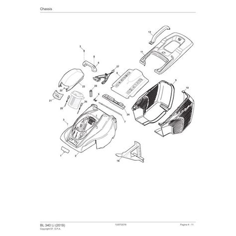 Ricambi Alpina per Rasaerba a Batteria BL 340 Li