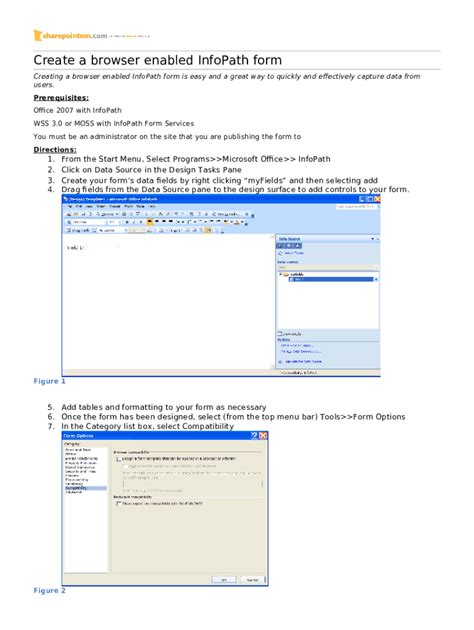 Image result for InfoPath Click Design a Form Template