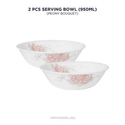 Corelle Asia Collection Gold Series Peony Bouquet 950ml Serving Bowl P ...