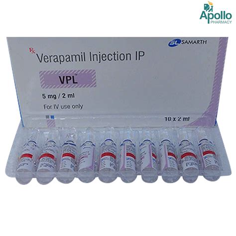 Vpl 5 mg Injection 10 x 2 ml Price, Uses, Side Effects, Composition ...