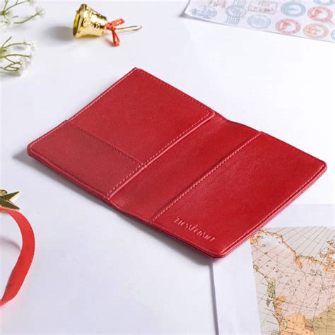 Snowflake Embroidered Passport Cover Red Online - Premium Passport ...