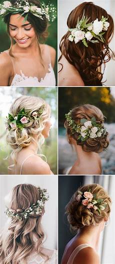 Flower Hair Style Wedding Brunet by 2017 New Wedding Hairstyles For Brides And Flower Flower Hair Style Wedding Brunet