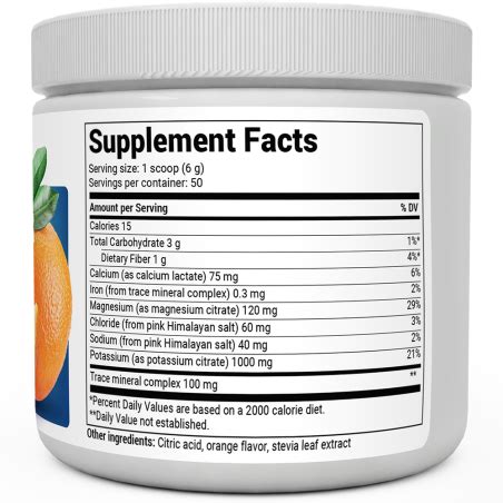 Electrolyte Powder Orange Natural Flavor (50 SERVINGS)