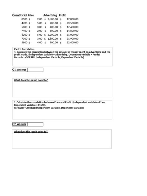 Image result for Correlation Sample Problem with Solution