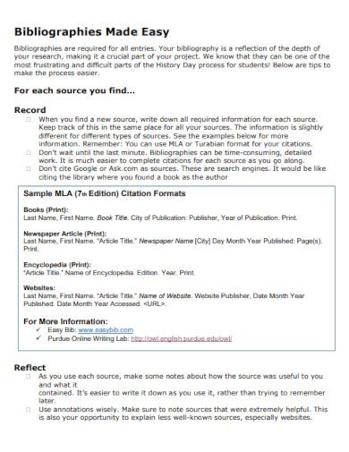 Bibliography Website Example 的图像结果