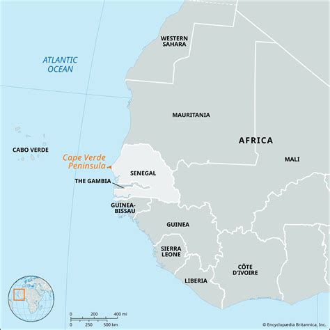 Cape Verde In Africa Map