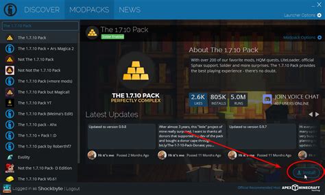 Image result for Shockbyte Install Forge Modpack