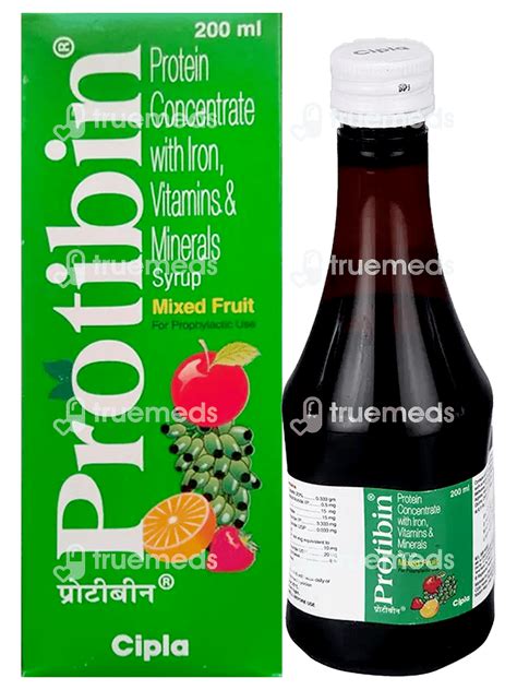 Protibin Syrup 200 Ml - Uses, Side Effects, Dosage, Price | Truemeds