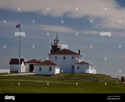 Watch Hill Lighthouse Watch Hill, Rhode Island, USA Stock Photo - Alamy