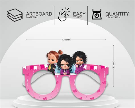 Girl Boss Baby theme Birthday Party glasses | Birthday Party Decor ...