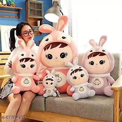 Eshopys Cute Bunny Rabbit Soft Toy for Kids - Pack of 1 - 35 cm - Cute ...
