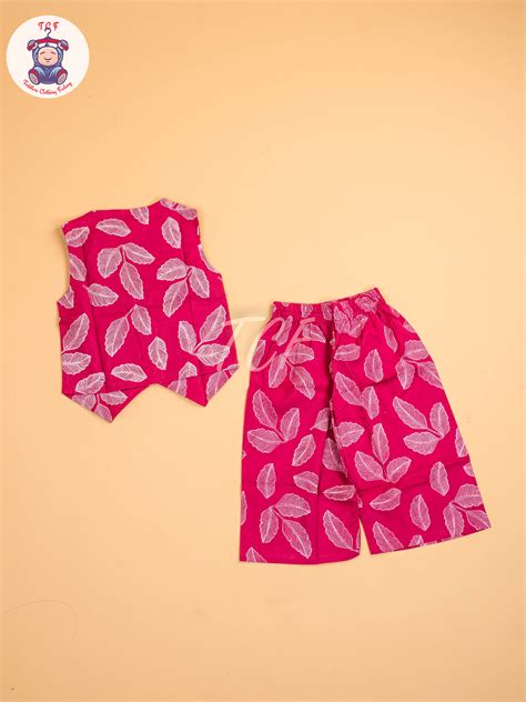 Purple - Girls Ikat printed Co-ords Sets – Toddlers Clothing factory