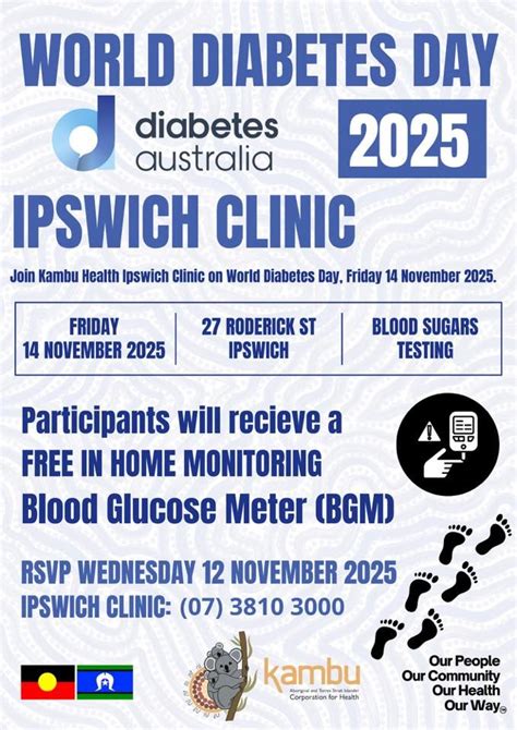 World Diabetes Day at Kambu Health Ipswich Clinic , 27 Roderick Street ...