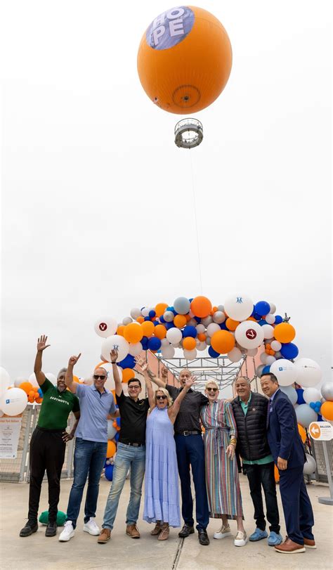 City of Hope Orange County patients go up, up and away to celebrate cancer center opening - Los ...