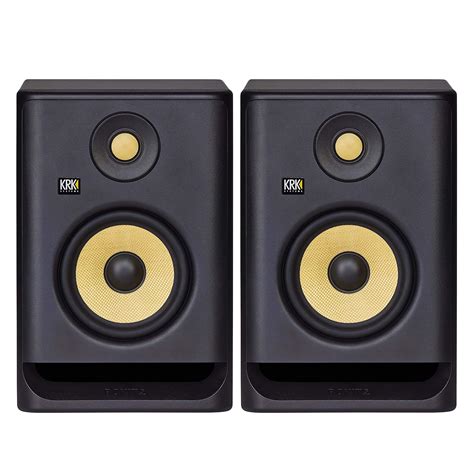 KRK ROKIT 5 G4 Wired Powered Studio Monitors Subwoofer Pair (Black ...