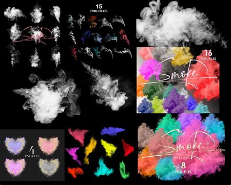 Smoke Overlay, Mega Bundle, Clipart, Smoke Png, Google Drive Access ...