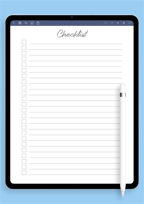 Example of a Simple Checklist 的图像结果