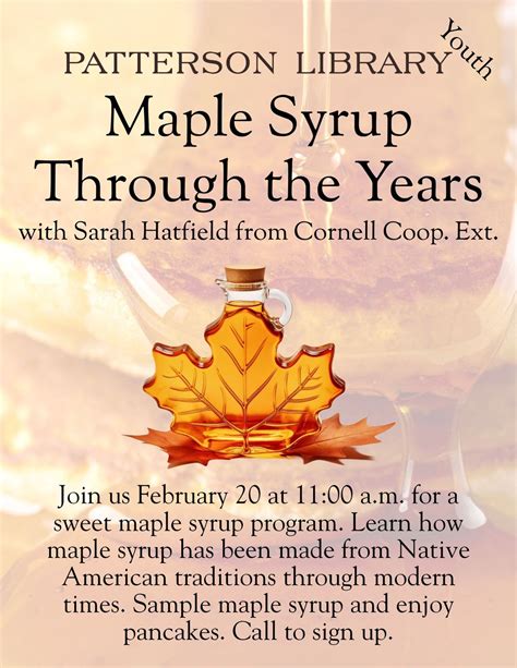Maple Syrup Through the Years with Sarah Hatfield from Cornell Coop ...