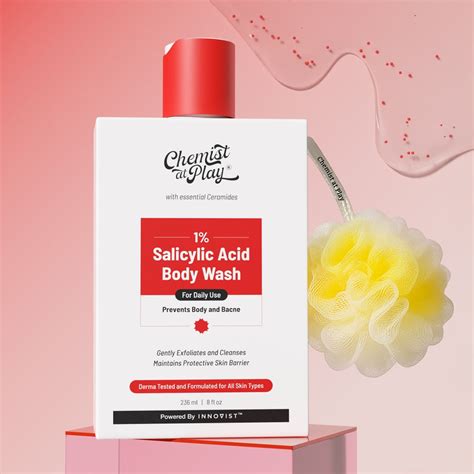 Salicylic Acid Body Wash for Acne & Exfoliation - Chemist At Play ...