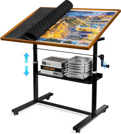 Amazon.com: Sunix 1500 Pieces Jigsaw Puzzle Table with Legs, 36"x26 ...