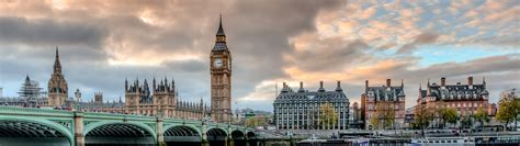 Download wallpaper clouds, bridge, the city, river, watch, England ...