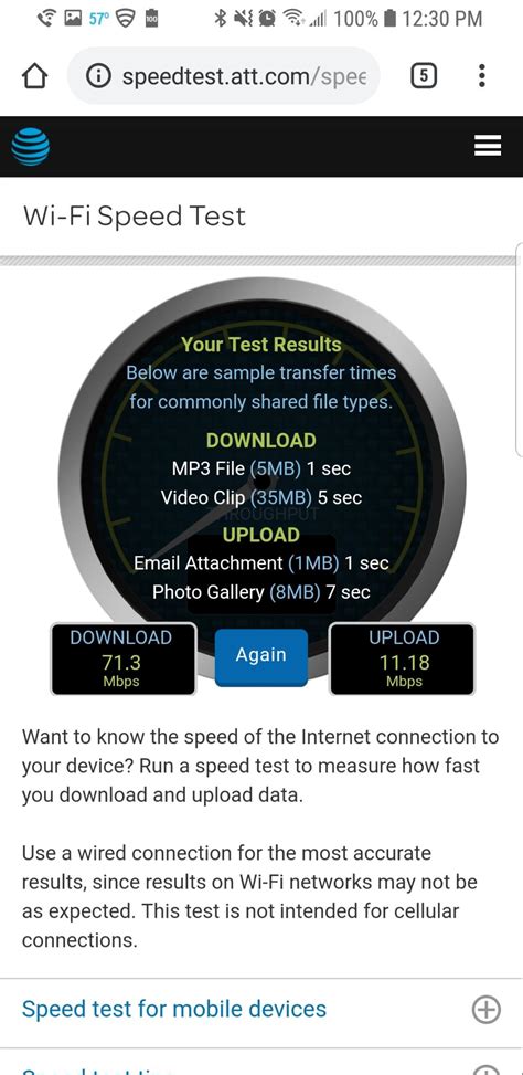 AT&T Computer Speed Test 的图像结果
