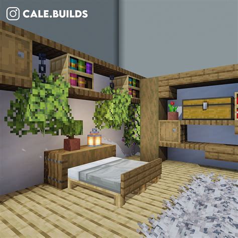 Minecraft Bedroom Ideas with Wall Decorations