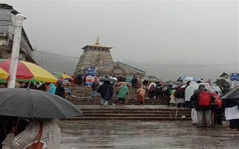 Weather changed in Uttarakhand, snowfall in Kedarnath - The National ...