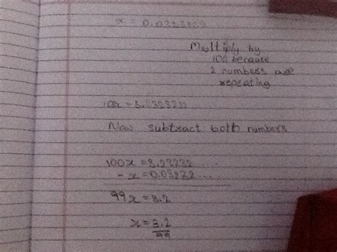 Convert 0.032323232.........(non terminating recurring decimal) into p ...