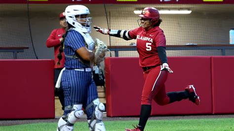 Oklahoma softball run-rules Texas A&M Commerce in five innings