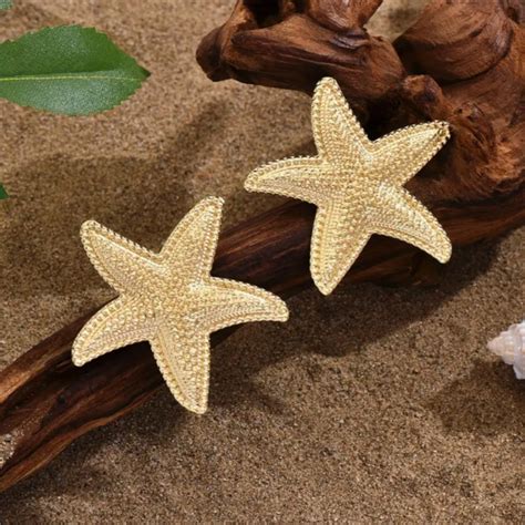 five-pointed star texture earrings jlt13162