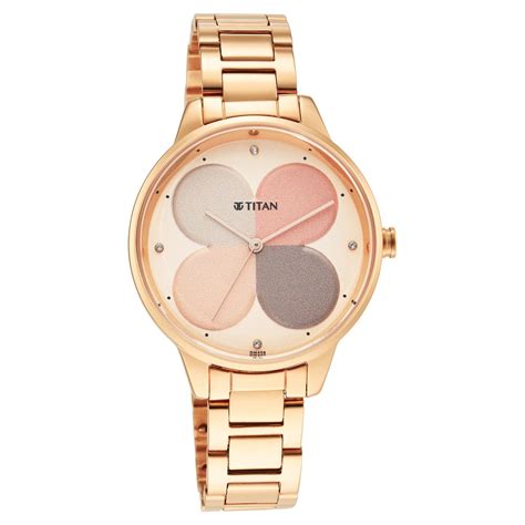 Buy Online Titan Purple Glam It Up Multicoloured Dial Women Watch With ...