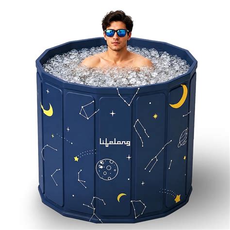 Lifelong Portable & Foldable Bath Tub with Inflatable Pillow for Adults ...