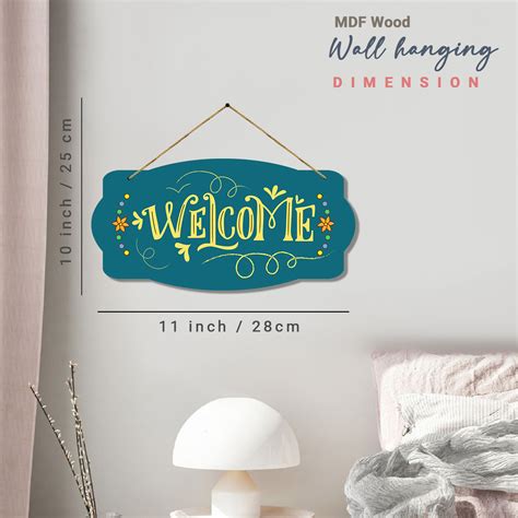 Welcome Quotes Wall Hangings for Kitchen Wall Decoration - MDF Wood De ...