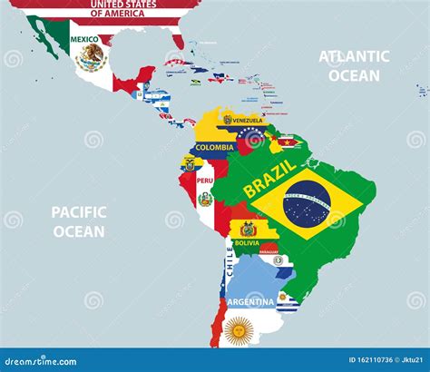 Vector Parte Del Mapa Mundial Con La Región De Los Países ...