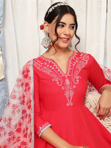 Women Viscose Rayon Kurta Palazzo Dupatta Set – Gulmohar Jaipur