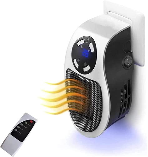 Buy Top Heat Ceramic Heater, 500W Ceramic Heater Plug In, Top Heat Plug ...