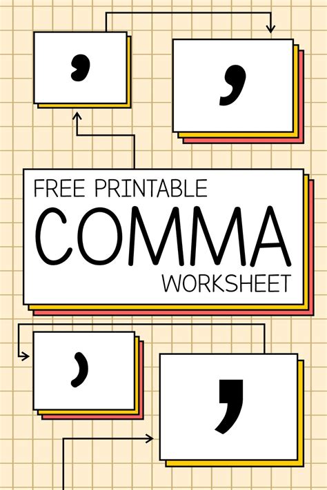 Image result for Printable Comma Rules