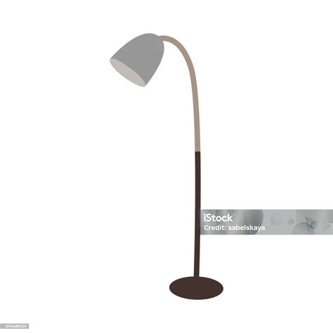 Vector Illustration Of A Cute Cozy Floor Lamp Stock Illustration ...