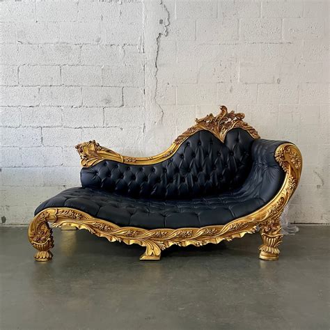 Rococo chaise lounge vintage settee french furniture vintage baroque ...
