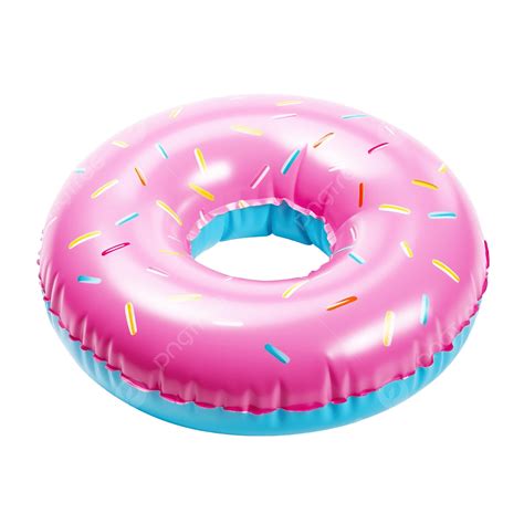Inflatable Donut Swim Ring Tube Pool Float, Summer, Pool, Swim PNG ...