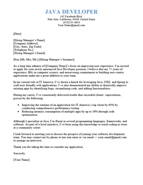 Image result for Oracle Developer Cover Letter Sample