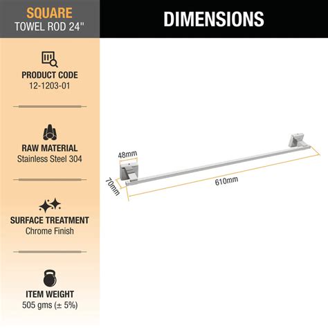 Square Towel Rod 24" – Ruhe